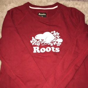 Roots vintage sweatshirt in red